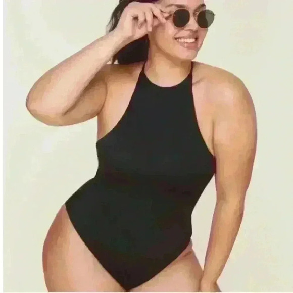 Andie Swim The Asbury One Piece Black Swim Suit - Picture 1 of 4